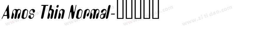Amos Thin Normal字体转换